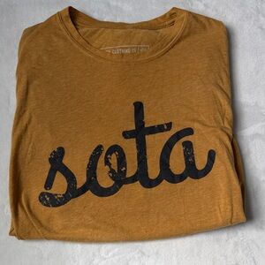 Mustard Yellow "sota" Graphic Tee